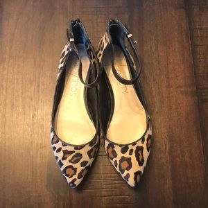 Leopard print flats
